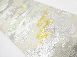 アンティーク　霞模様織出し袋帯（材料）